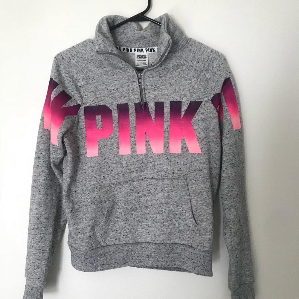 Pink quarter zip up jacket